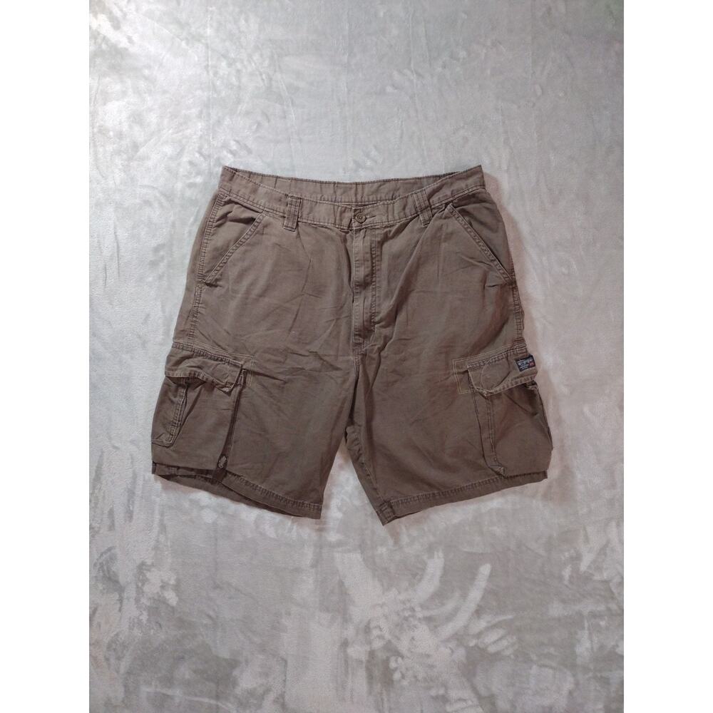 Wrangler Cargo Shorts Mens 36 Brown Streetwear Skater Casual Outdoor Gorpcore